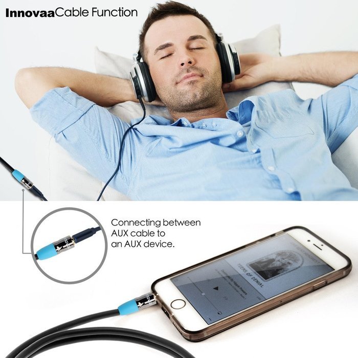 AUX Audio Cable, INNOVAA Universal Stereo Audio Male to Female 3.5mm AUX Cable - 15 Feet