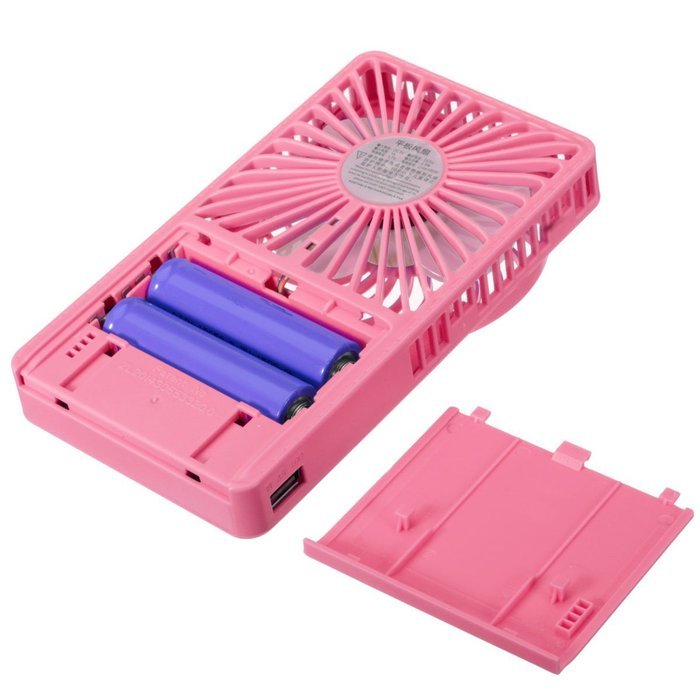 ELEGIANT Hand-held USB Rechargable 3 Speeds Portable Mini USB Summer Cooling Fan Personal Pocket Fan blue N6
