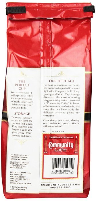 Community Coffee Premium Ground Coffee, Breakfast Blend, 12 oz., 3 Count N39