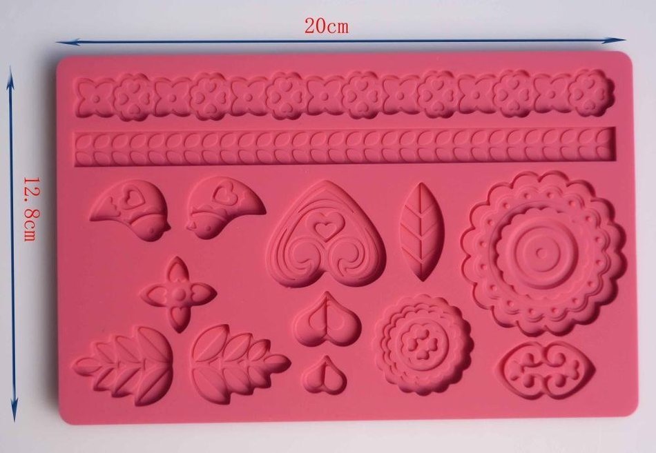 Fondant Silicone Plant Edgings Lace Mold DIY Cake Tool