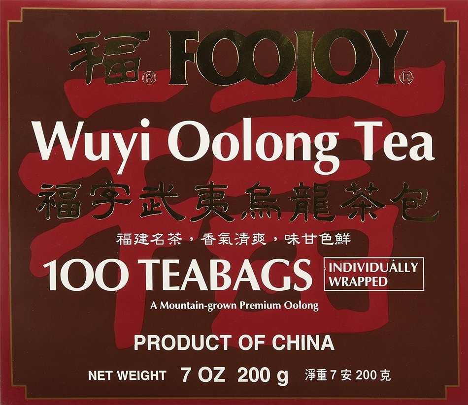Foojoy Wuyi Mtn. Oolong (Wu Long) Weight Loss Tea 100 Tea Bags,NET WEIGHT 7 OZ. N3