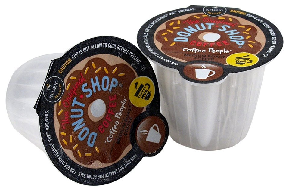 Coffee People Donut Shop Coffee Travel Mug Keurig Vue Portion Pack, 72 Count