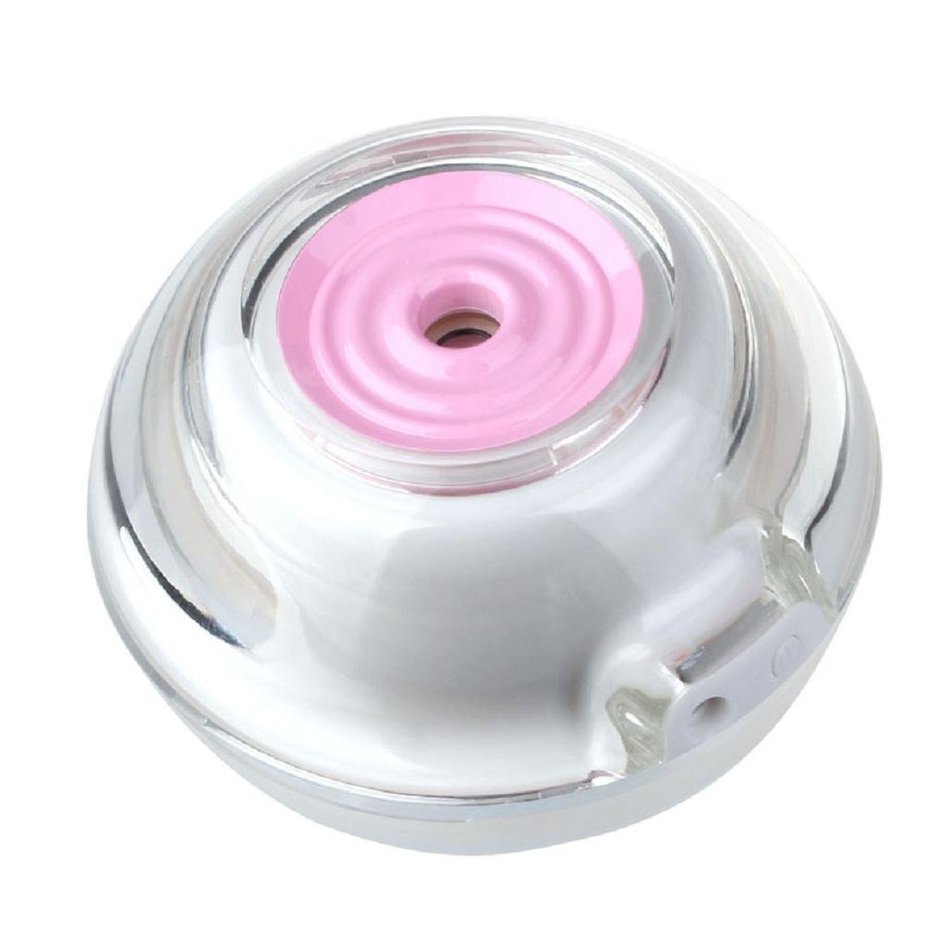 Leewa 80ml Crystal USB Humidifier Steam Mist Diffuser with LED Nightlight - 35ml/h Spray fro Bedroom, Children's... N2