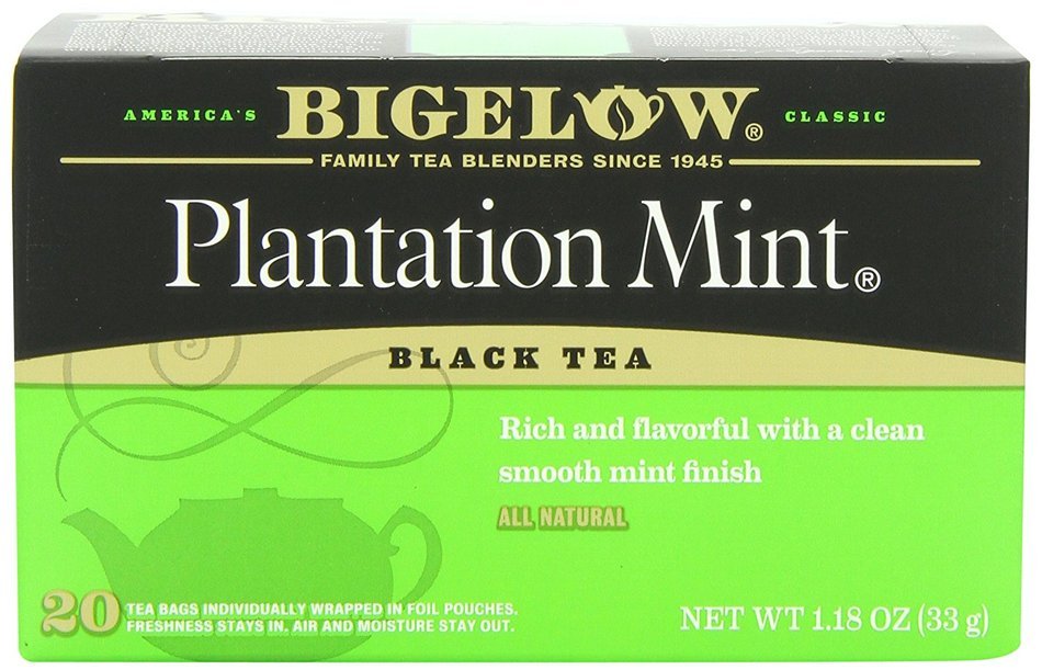 Bigelow Plantation Mint Tea, 20-Count Boxes (Pack of 6) N3