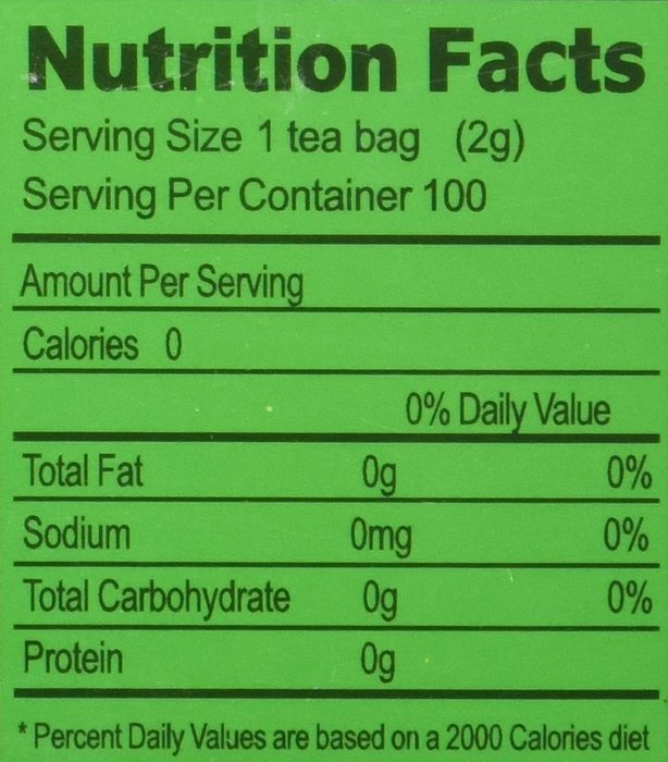 China Green Tea 100 Tea Bags, Organic N3