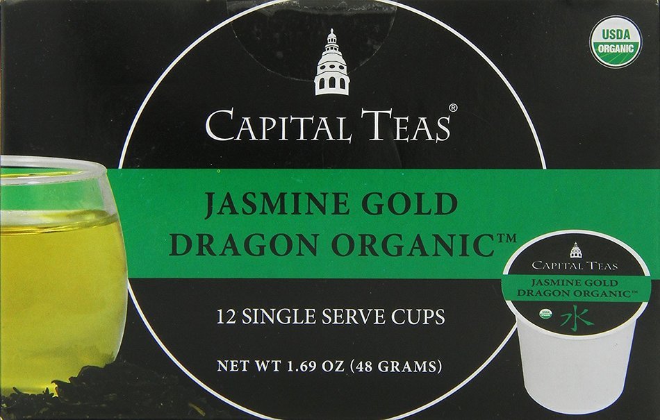 Capital Teas Turmeric Ginger Organic Tea, Keurig Cups, 12 Count N27
