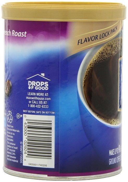 Maxwell House Ground Coffee Canister, Wake Up Roast, 30.65 Ounce N16