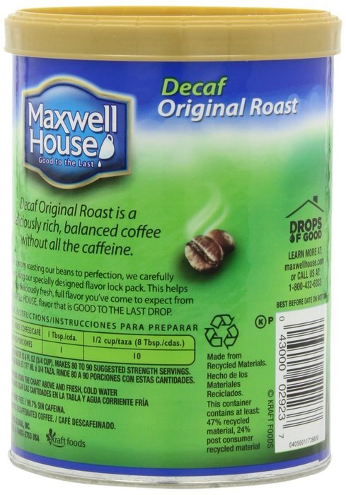 Maxwell House Ground Coffee Canister, Wake Up Roast, 30.65 Ounce N19