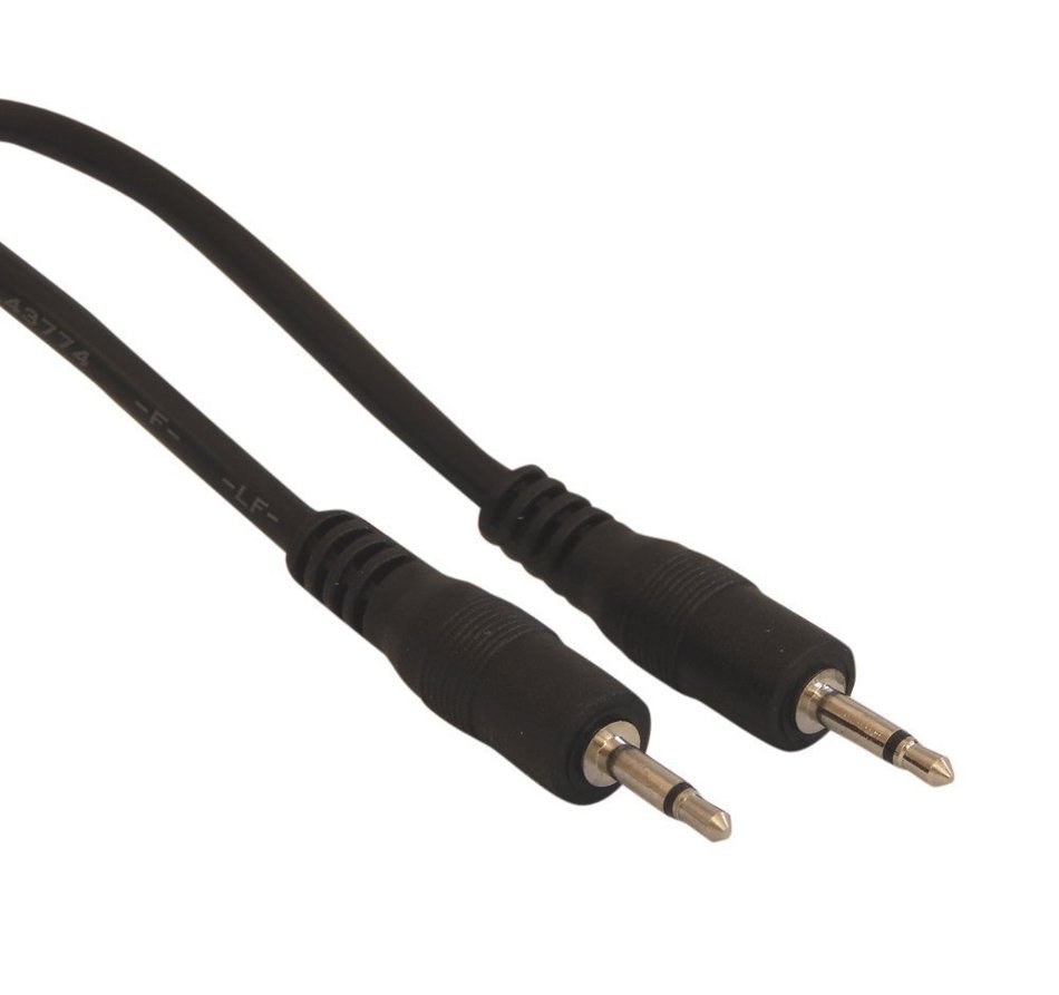 Amp Powers 3.5mm 1/8 male mini plug to male mini plug monaural mono audio cable 2 Pack N2