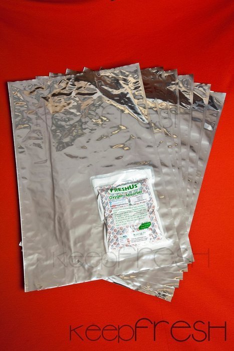 (30) 20"x30" Mylar Bags + (30) 2000cc Oxygen Absorbers