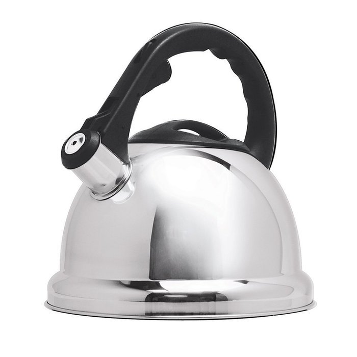 Royal Cook Stainless Steel Whistling Kettle with Capsulated Bottom, 3 L, Red N3