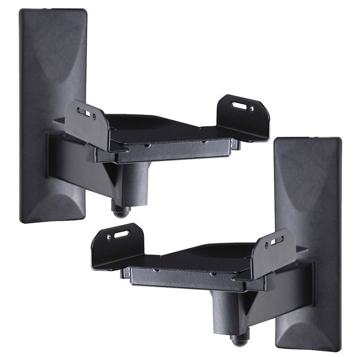 VideoSecu One Pair of Side Clamping Speaker Mounting Bracket with Tilt and Swivel for Large Surrounding Sound...