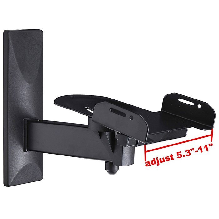 VideoSecu One Pair of Side Clamping Speaker Mounting Bracket with Tilt and Swivel for Large Surrounding Sound... N2