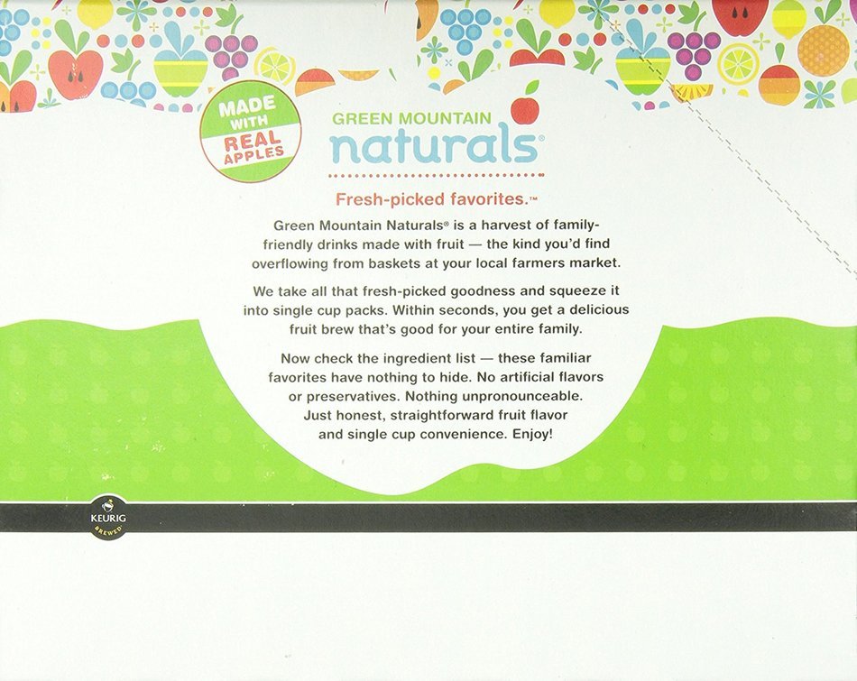 Green Mountain Naturals Hot Apple Cider, K-Cup Portion Count for Keurig K-Cup Brewers, 24-Count N9