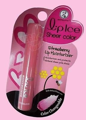 Mentholatum Lip Ice Sheer Color Strawberry Lip Moisturizer 2g