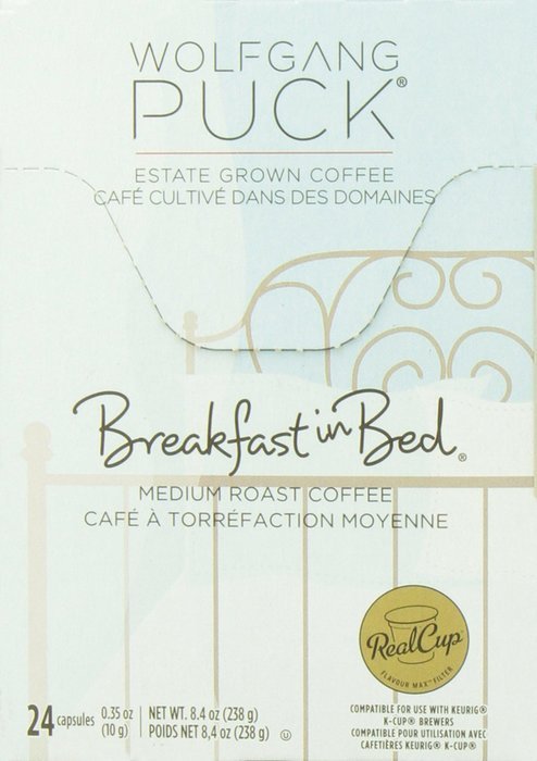 Wolfgang Puck Breakfast In Bed Coffee Single Serve Cups for Keurig, 24 Count N7