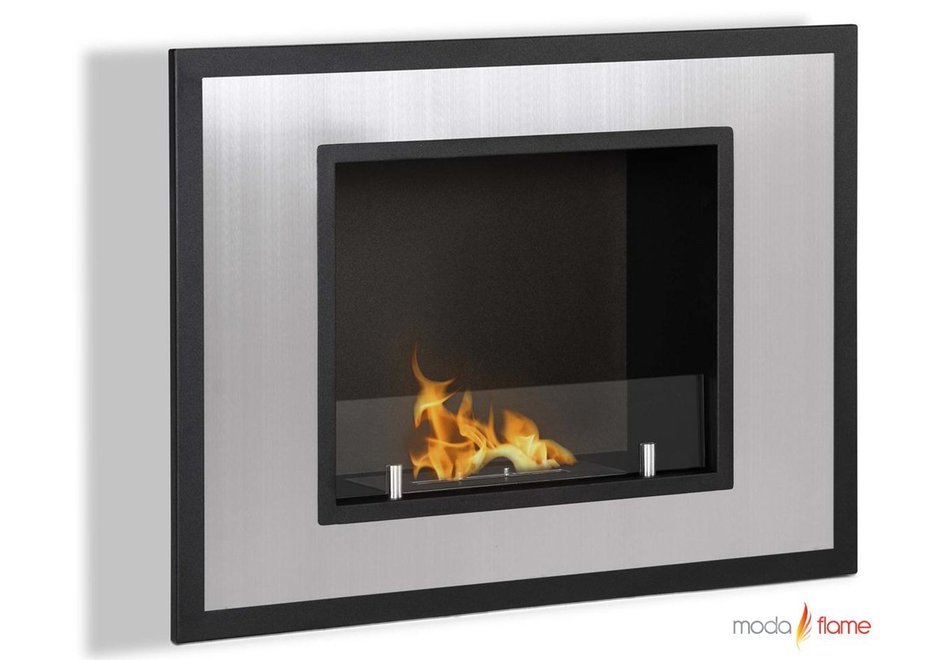 Moda Flame Rio Wall Mounted Ethanol Fireplace N3