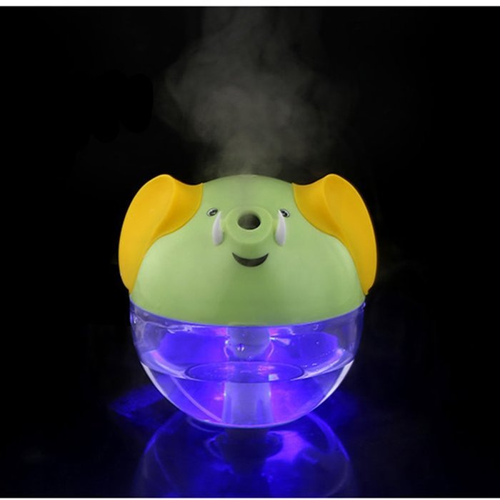 230ML Ultrasonic Mist Air Humidifier for Office Home Car Cute Pig Shape USB Light Purifier 4.293.943.82 Inch N3