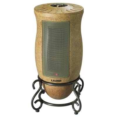 Designer Series 1500-watt Ceramic Electric Portable Heater with Adjustable Thermostat and Automatic Shut-off Timer