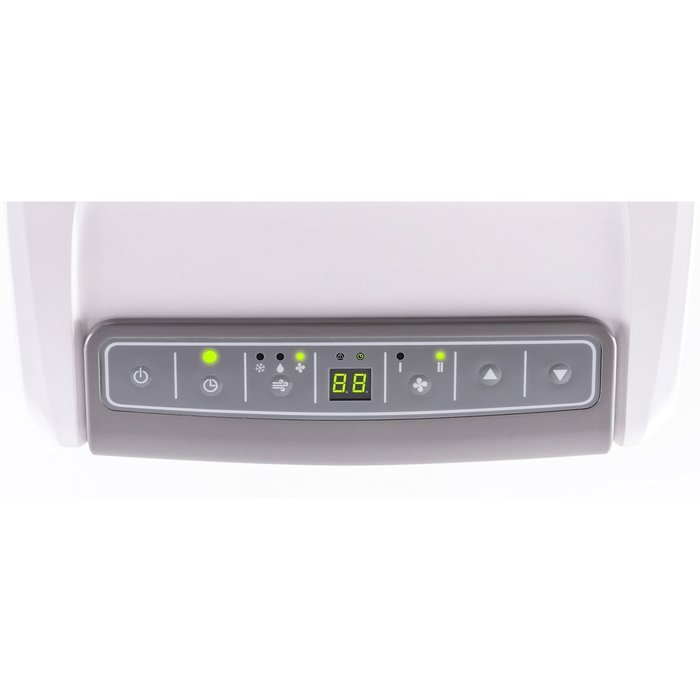 Honeywell MP08CESWW 8000 BTU Portable Air Conditioner with Front Grille and Remote Control, White/Grey