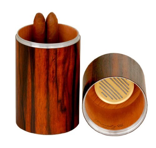 Brizard & Co. Cylinder Exotic Ebony Cigar Humidors