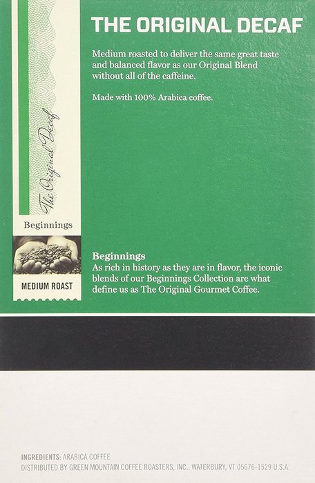 Eight O'Clock Coffee Original Decaf Coffee - 18 ct N5