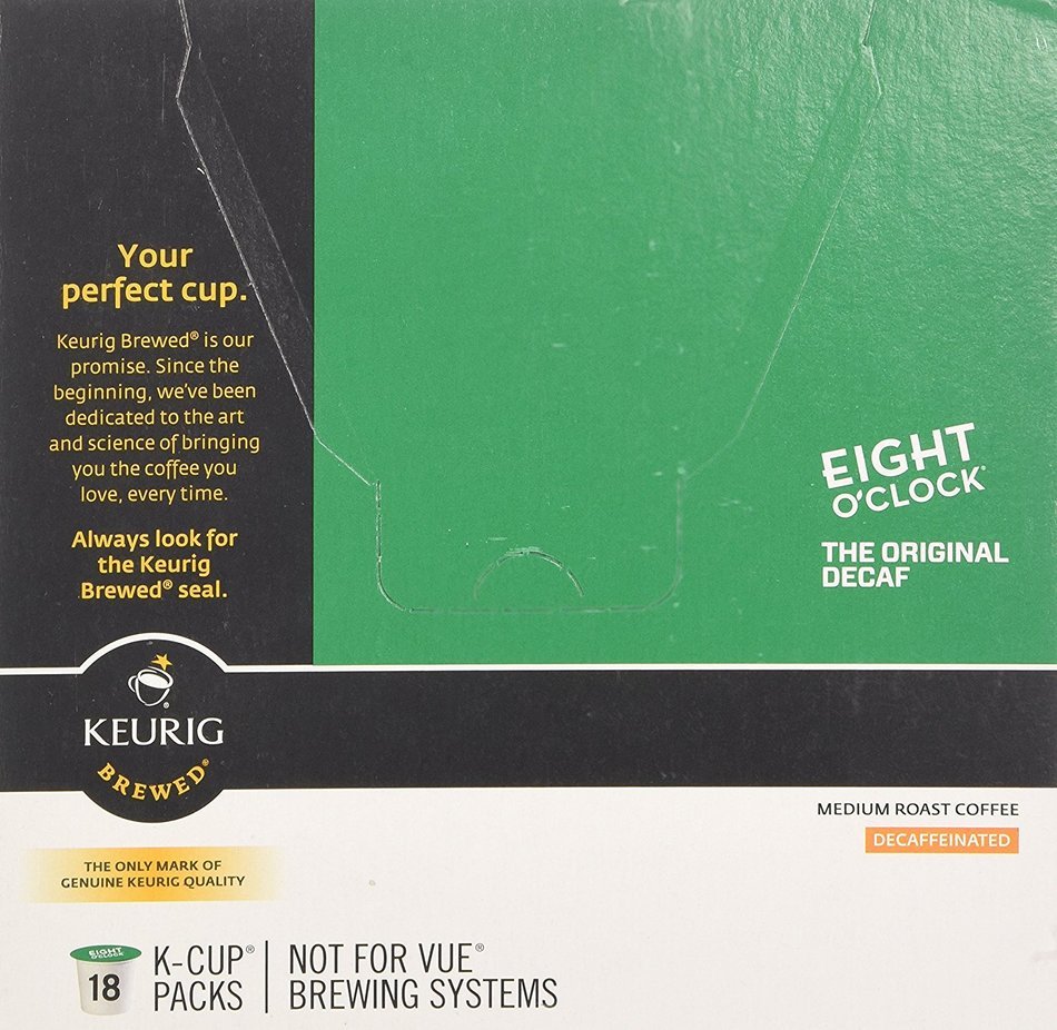 Eight O'Clock Coffee Original Decaf Coffee - 18 ct N6