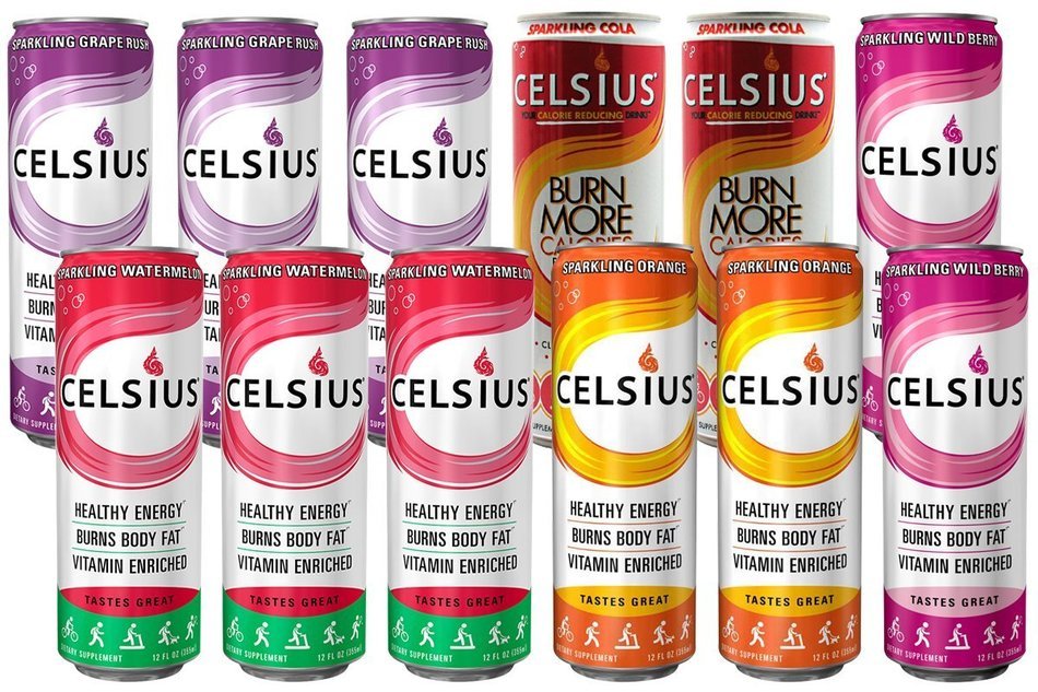 Celsius Green Tea, Peach Mango, 12 Ounce (Pack of 12) N98