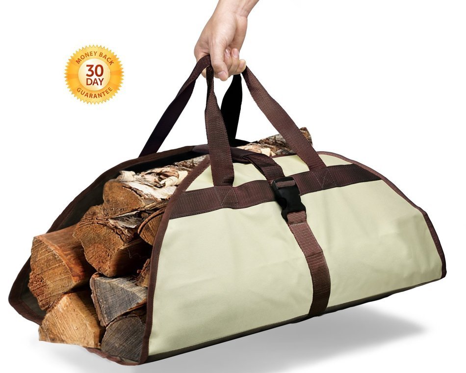 Yes4All InfiDeals Best Wood Bag - Premium Quality Firewood Carrier with Durable Material - &sup2;0SMJR N6