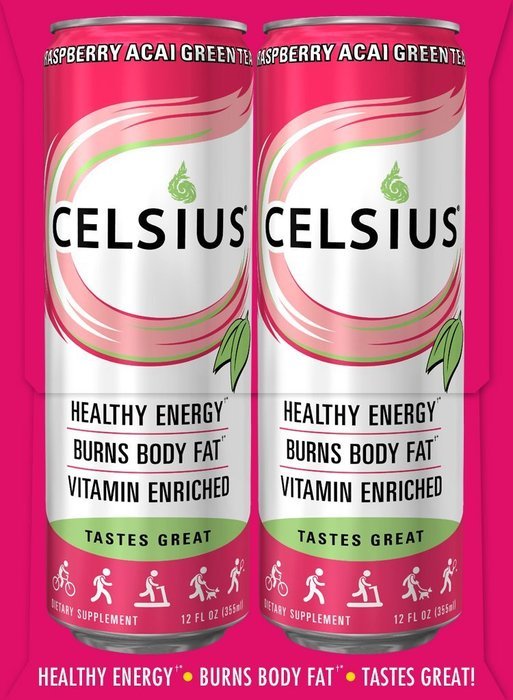 Celsius Green Tea, Peach Mango, 12 Ounce (Pack of 12) N99