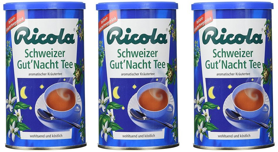Ricola Schweizer Gut Nacht Tea - Pack of 3 X 200g