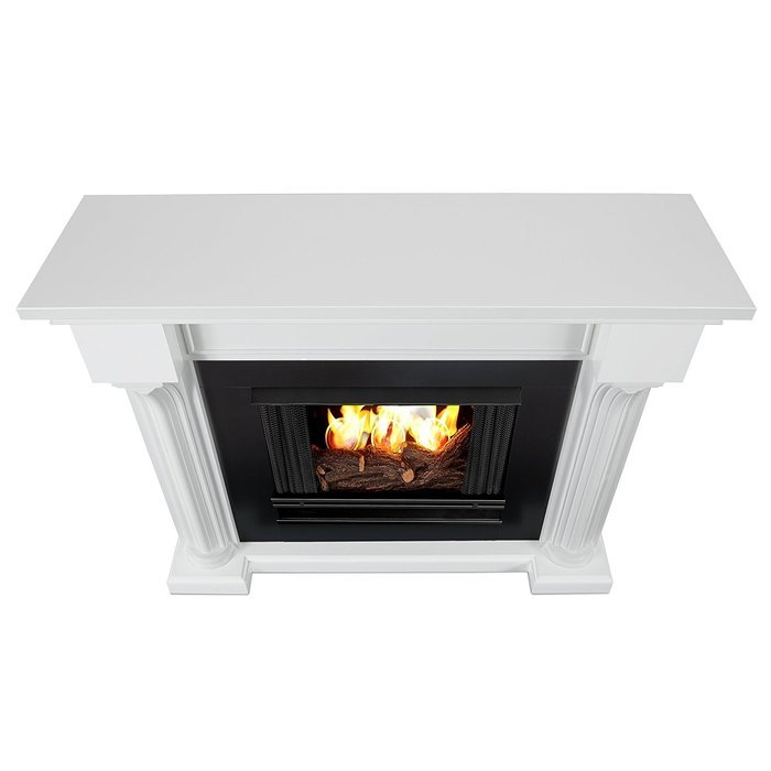 Real Flame Verona Ventless Gel Fireplace White N6