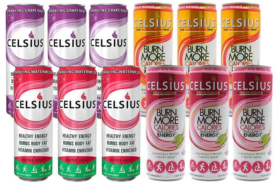 Celsius Green Tea, Peach Mango, 12 Ounce (Pack of 12) N105