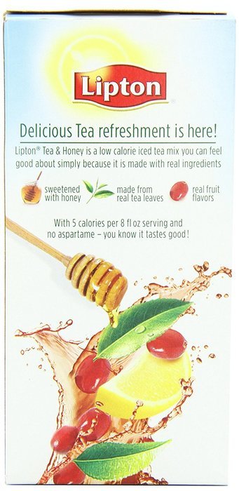 Lipton To Go Stix Iced Green Tea Mix, Tea and Honey, Blackberry Pomegranate, 10Count (Pack of 12) N20