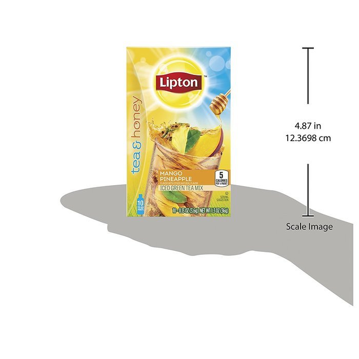 Lipton To Go Stix Iced Green Tea Mix, Tea and Honey, Blackberry Pomegranate, 10Count (Pack of 12) N21