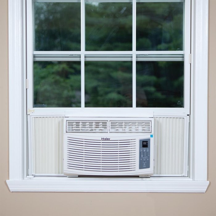 Haier ESA406N 6,000 BTU 115V Window-Mounted Air Conditioner and ...