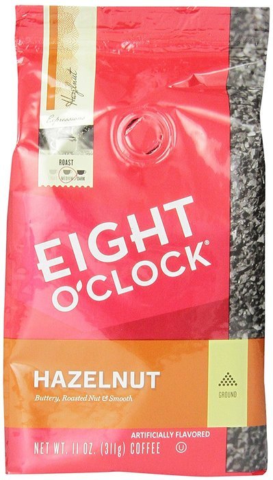 Eight O'Clock Hazelnut Ground Coffee, 11-Ounce Bags (Pack of 6) N4