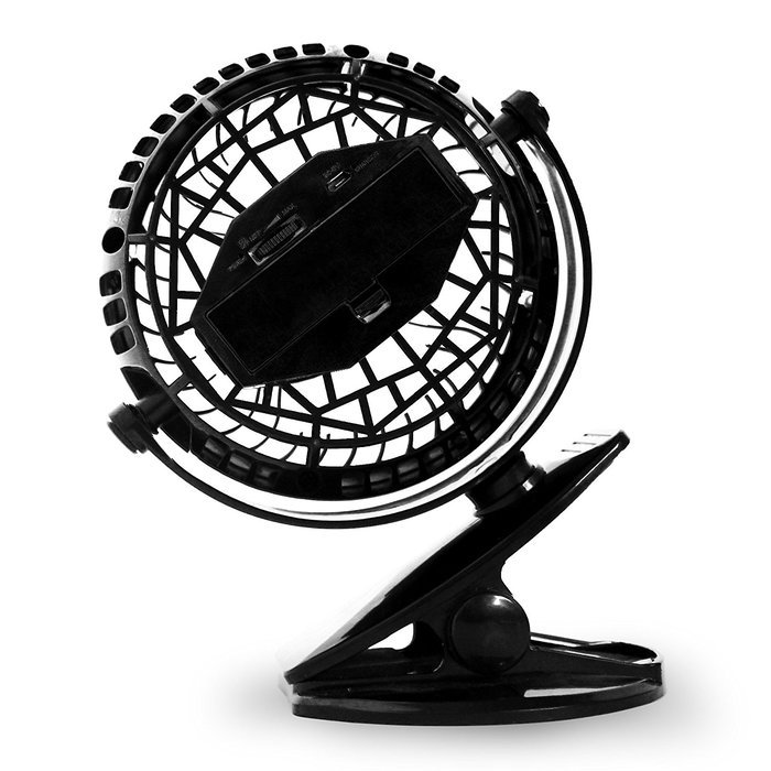 Powerful Clip On Fan ClipGrip With a Lifetime Guaranty, Battery Operated Portable & Rechargeable, White Noise... N3