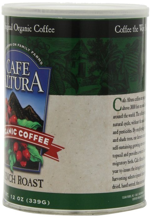 Cafe Altura Ground Organic Coffee, Regular Roast, 12 Ounce (Pack of 3) N17