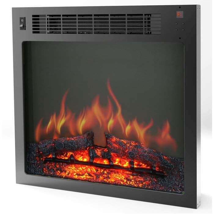 Cambridge Seville Fireplace Mantel with Electronic Fireplace Insert, White N5