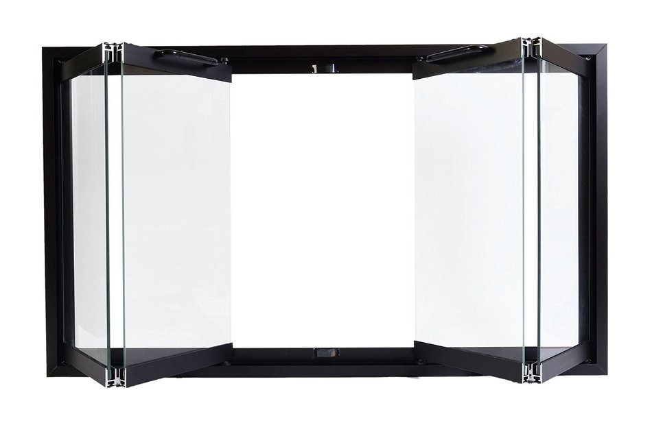 Superior Bi-Fold Glass Fireplace Door, Easy to Install, Stop Annoying Drafts and Lower Your Heating Bill (Fits... N5