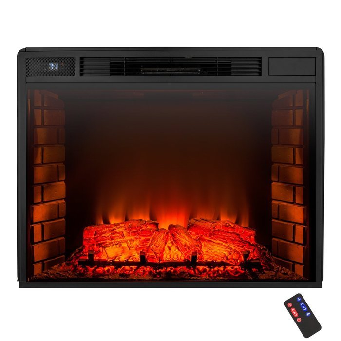 AKDY Freestanding 6 Setting LED Backlight Buttons Temperature Control Adjustable Remote Electric Fireplace Heater... N7