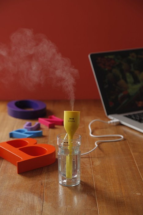 BRUNO Personal USB Ultrasonic humidifier Tulip Stick 2 (Yellow) N7