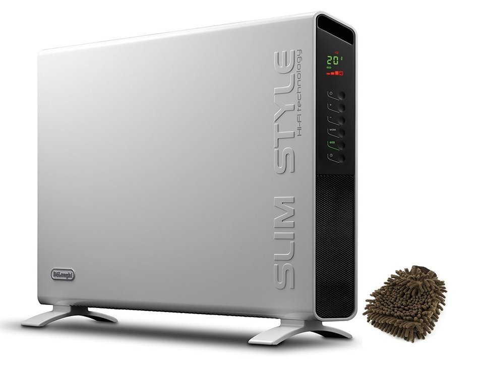 Delonghi America HCX9115E Slim Style Convector Heater, Electric Slimstyle (Complete Set) w/ Bonus: Premium Microfiber...
