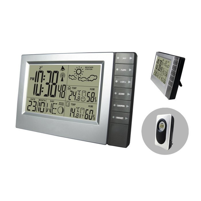 DYKIE RS8718E3 Wireless Weather Forecaster with Indoor Outdoor Temperature, Humidity Monitor, Remote Sensor and...