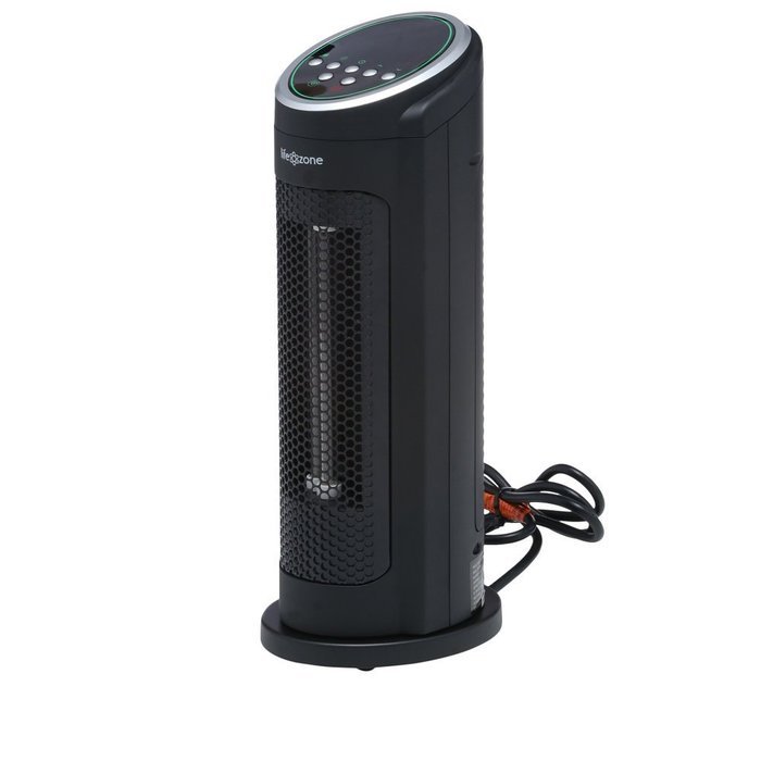 Lifesmart Products ZCHT1040US 16" Heater Fan with Oscillation, Black N4