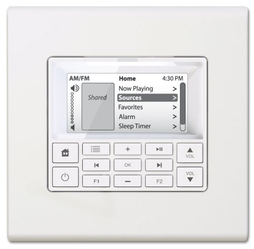 Russound MDKC6 C-Series 2-Gang Keypad (Non Erp Compliant), White