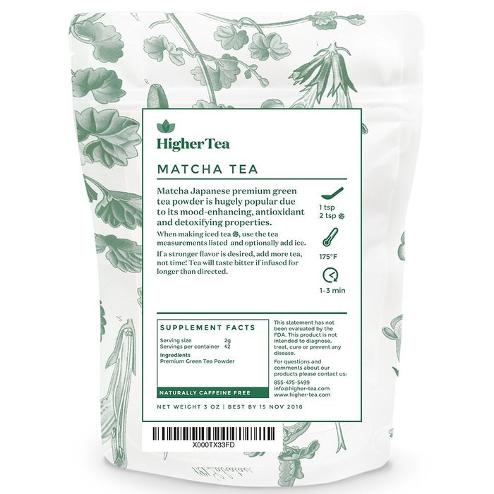 Mighty Matcha Tea 3 oz, By Higher Tea N3