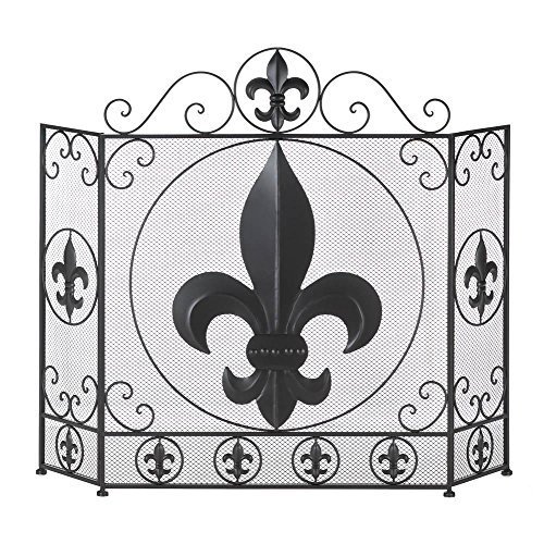 VERDUGO GIFT CO Fleur-De-Lis Fireplace Screen