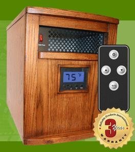Heat Smart Victory SSF1500 Infrared Portable Space Heater, Heats Up to 1,000 Sq. Ft.